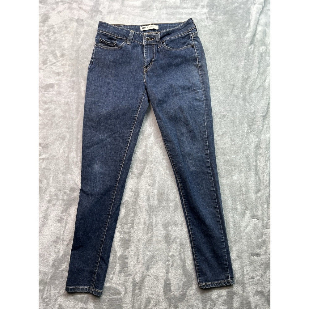 Levis 535 Womens Sz 7M Blue Jeans Legging Skinny‎ Mid Rise Casual Denim Pants